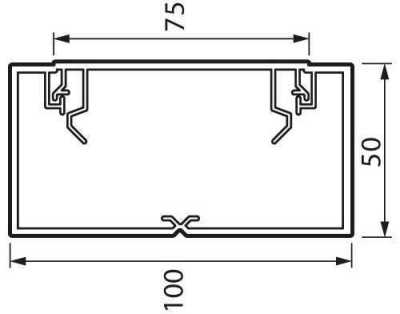 Legrand 638081 Metra 100x50 Пластиковый кабель-канал фото, изображение
